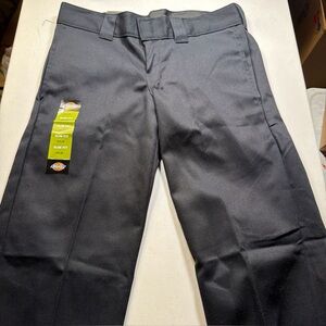 Dickies Black Slim Straight Work Pants